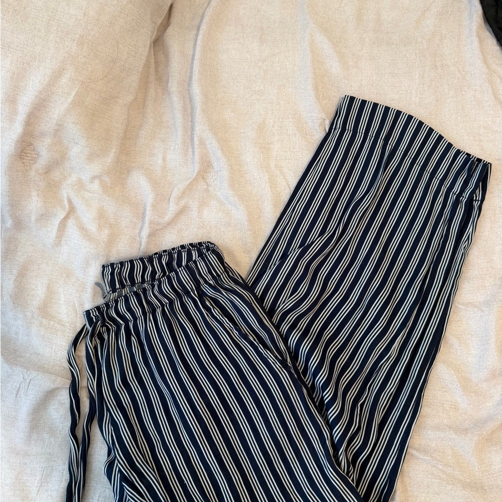 Striped Navy and White Bottoms